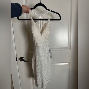 Macy's Emerald sky White Lace Dress